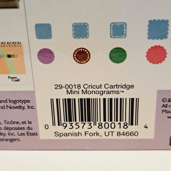 Cricut Mini Monograms Cricut Die Cut - Picture 9 of 15